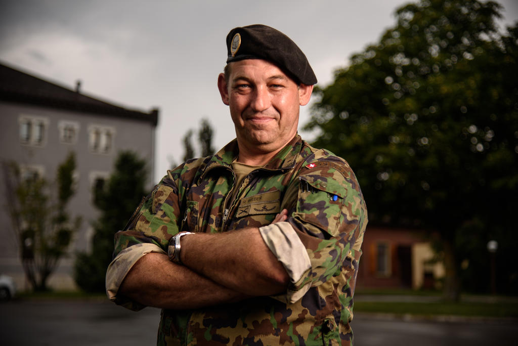 Le lieutenant-colonel EMG Richard Weber, commandant de La Place d’armes de Bière. 