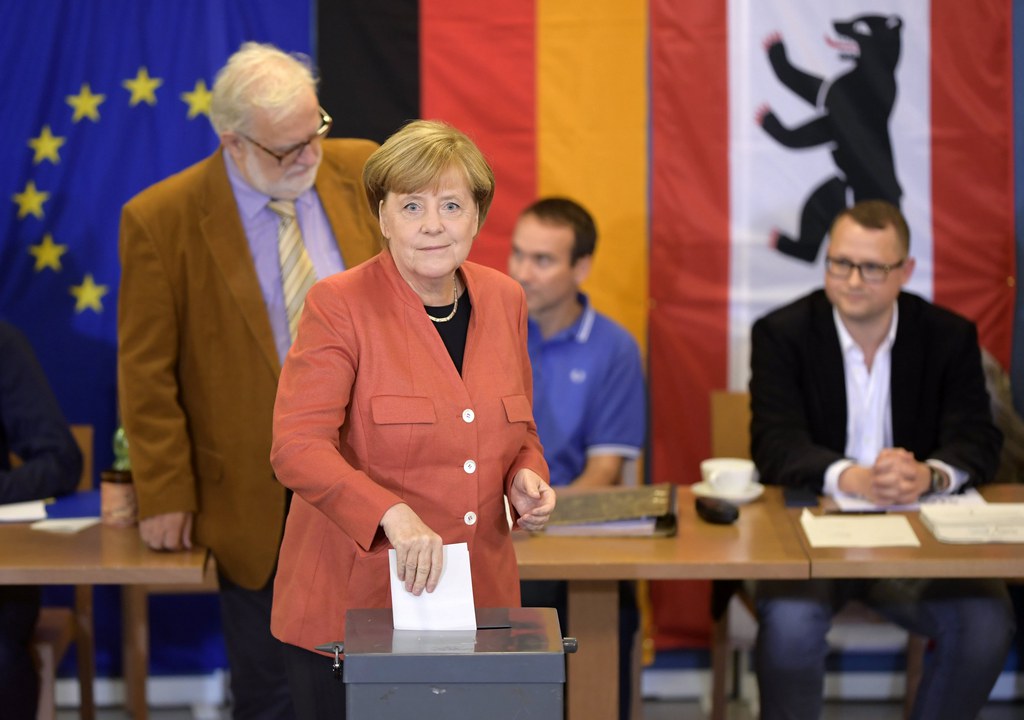 Le parti d'Angela Merkel est arrivé en tête des législatives.