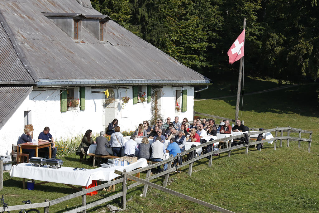 Le Conseil communal s'est réuni à l'alpage du Mont-Bailly.