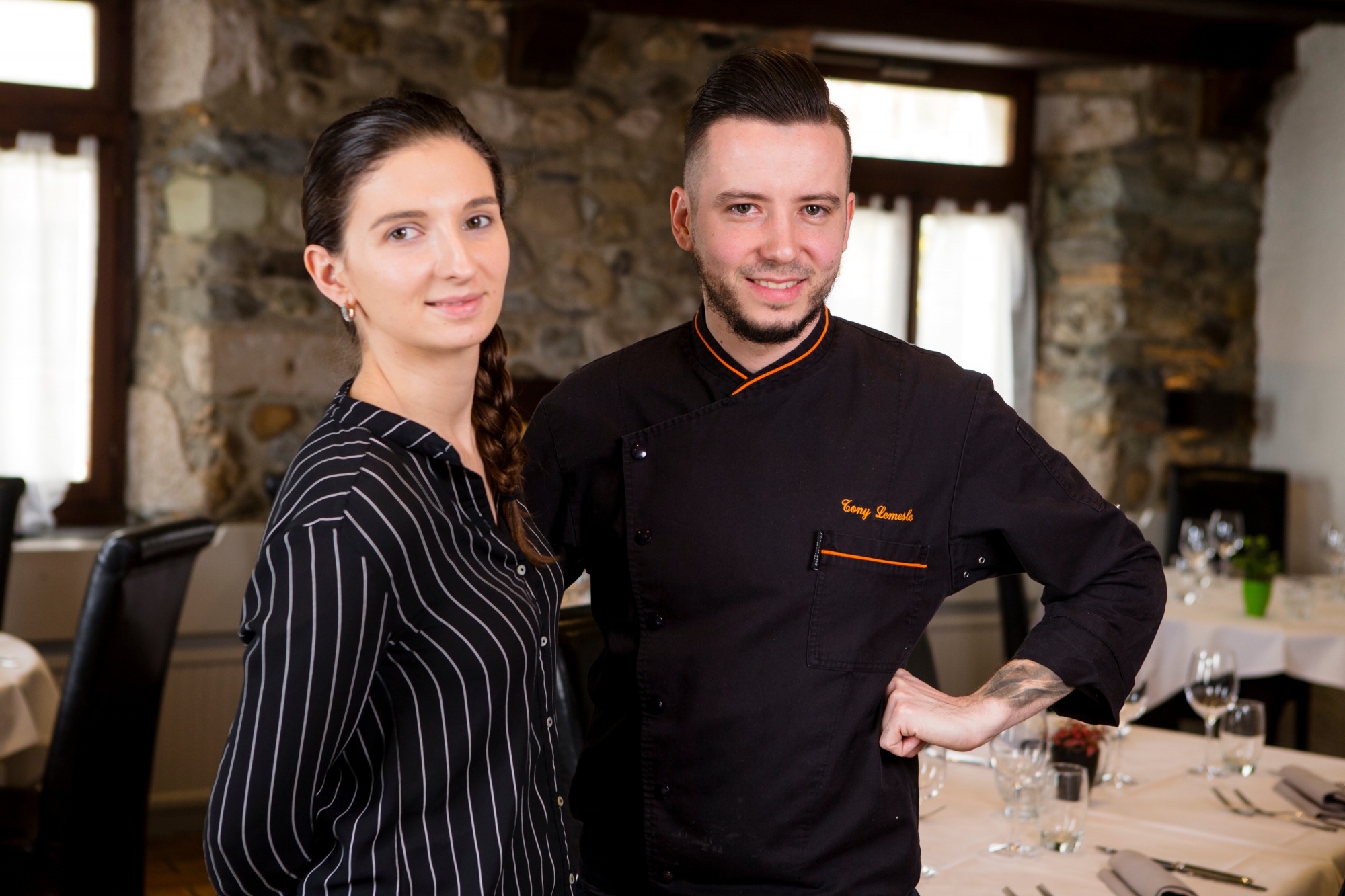  Morgane Le Strat et Tony Lemesle (chef) ont repris l'Auberge du Chasseur fin 2016.