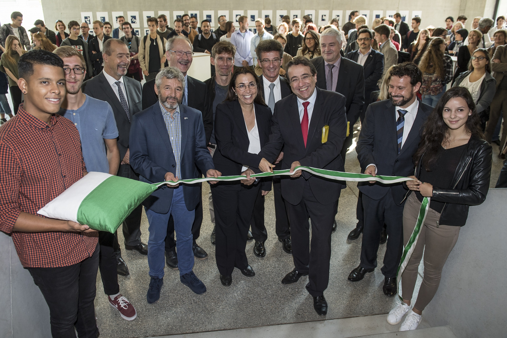 Cesla Amarelle et Pascal Broulis étaient présents pour l'inauguration officielle du bâtiment.