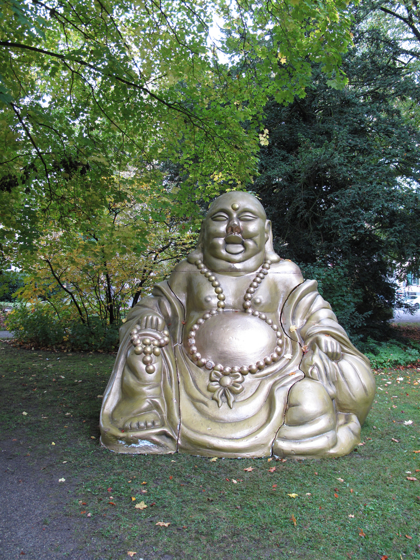 Le mystérieux Bouddha attend son propriétaire au poste de police de Winterthur.