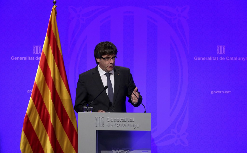 La proclamation de l'indépendance de la Catalogne n'est "qu'une question de jours", a déclaré mardi le chef de l'exécutif catalan, Carles Puigdemont.