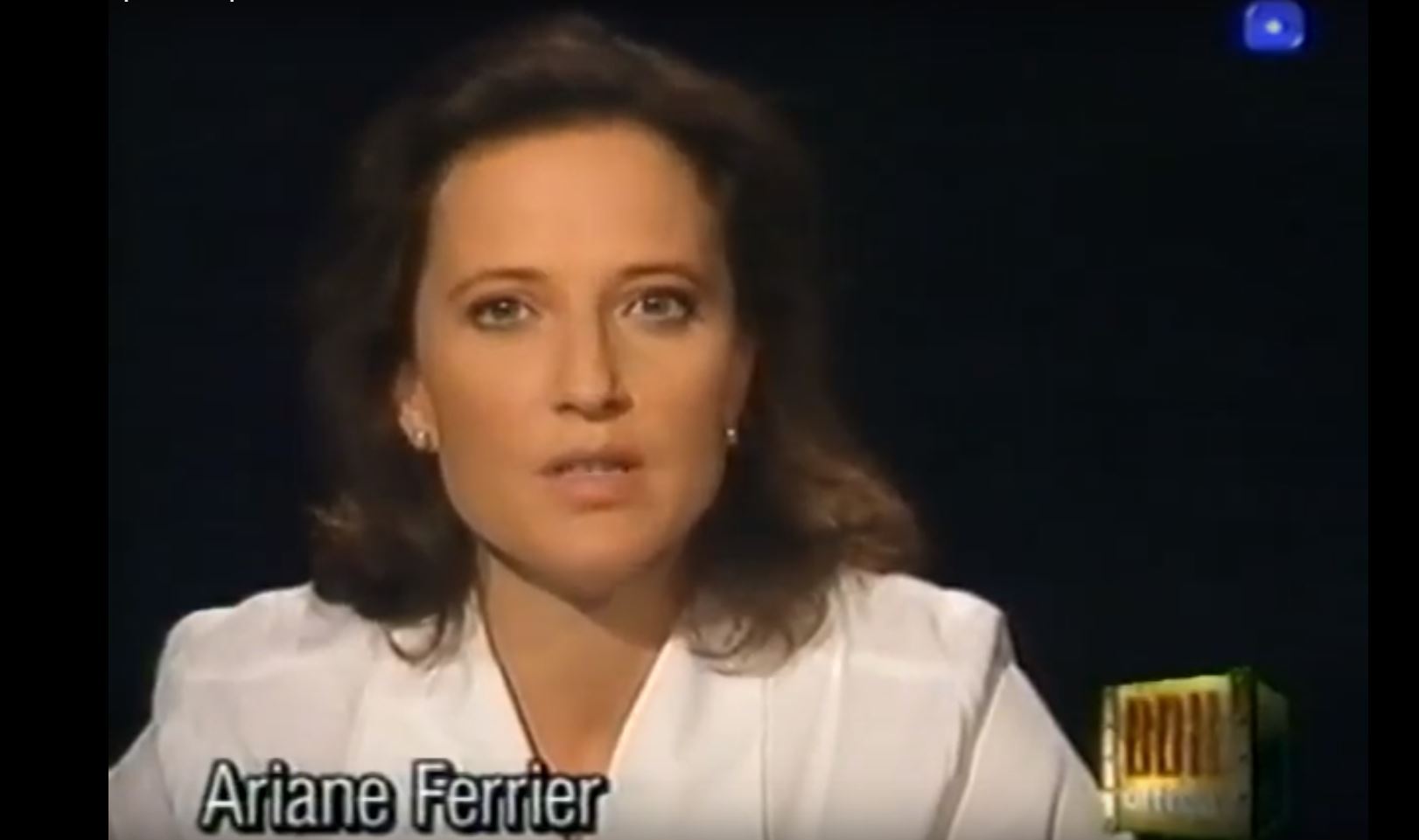 Ariane Ferrier a présenté de 1997 à 2001 "Box Office" sur la TSR.