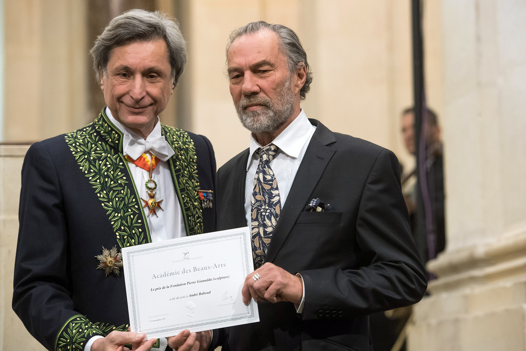 André Raboud s'est rendu à Paris pour recevoir son prix.