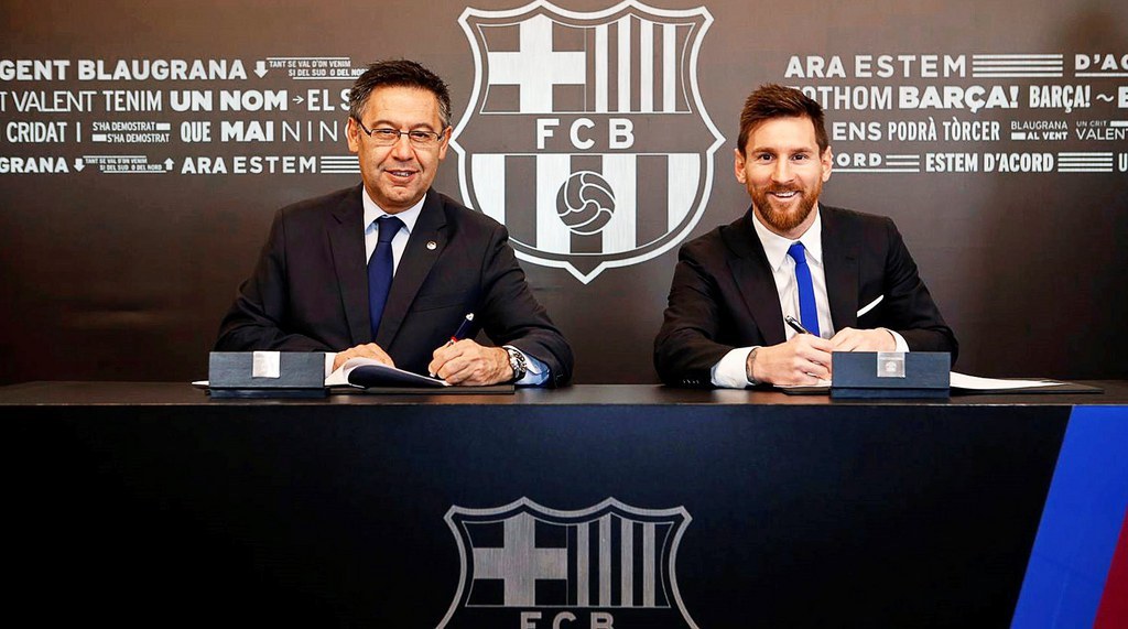 Messi devrait donc rester à Barcelone jusqu'à ses 34 ans.