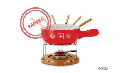 La Coop préfère rappeler son set à fondue "Styl'n Cook" qui pourrait se briser sous l'effet de la chaleur.