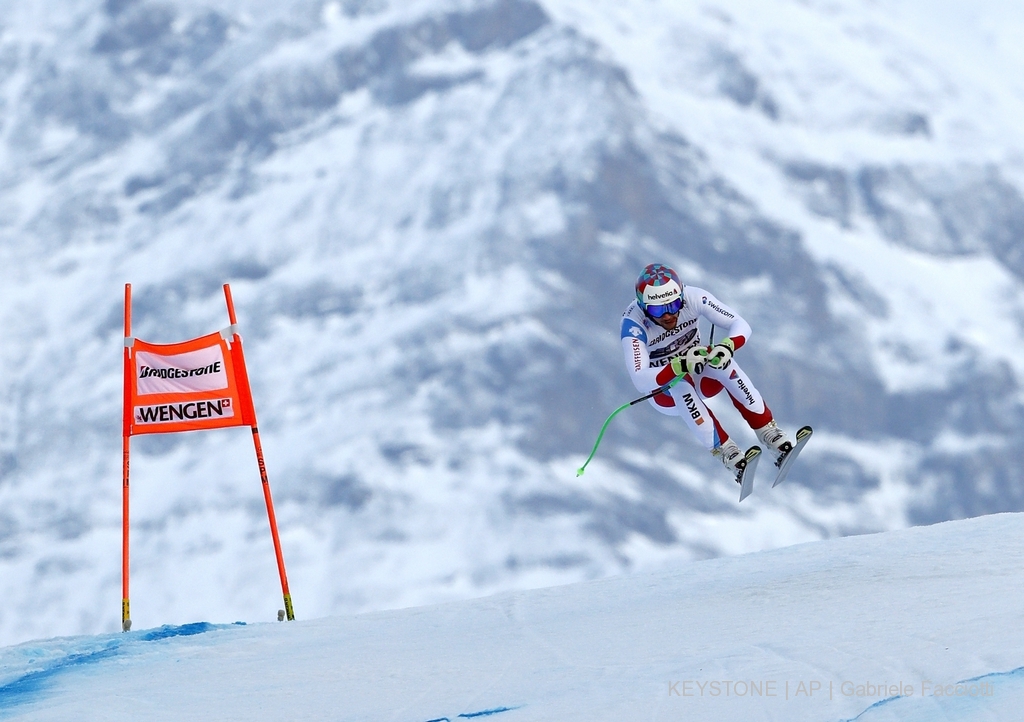 Champion du monde de la discipline, Luca Aerni a réalisé une excellente performance au pied de l'Eiger.