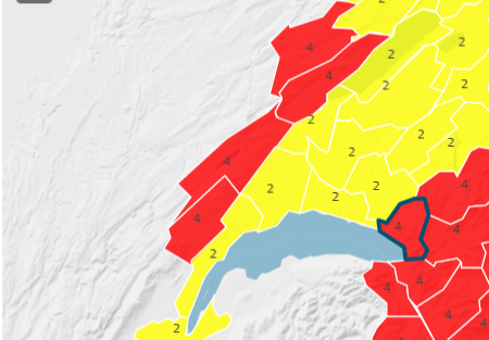 Plusieurs zones de la Suisse romande sont touchées.