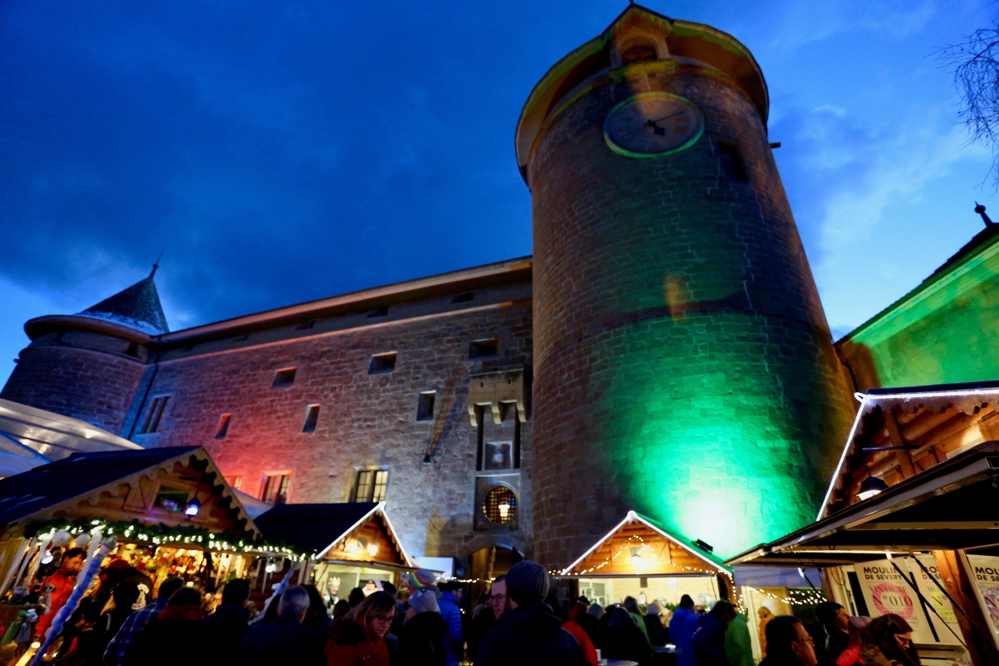 Le marché de Noël a vécu sa première édition au château, mis à disposition gratuitement par l’Etat de Vaud. 