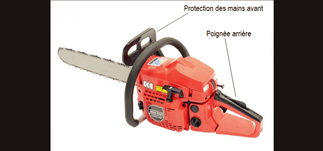 Le modèle concerné est la tronçonneuse thermique "Chain-Saw 5664-0421", portant chez Gonser la référence article ID 1829.