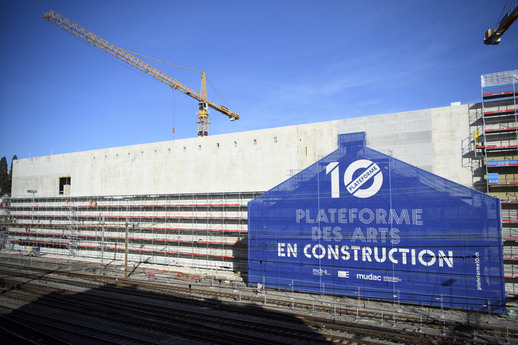 Le chantier du futur Pôle muséal et culturel du nouveau Musée cantonal des Beaux-Arts, à Lausanne