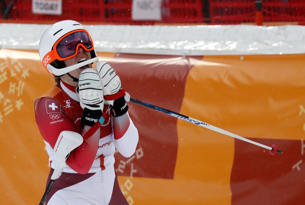 Michelle Gisin a imité sa soeur Dominique en devenant championne olympique.