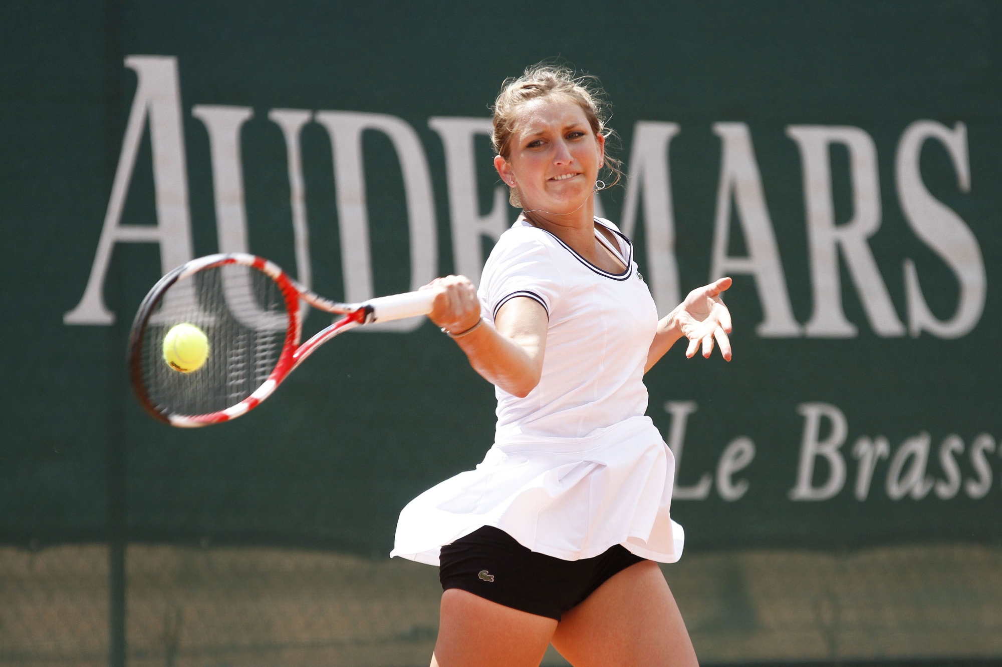 Nyon. Mardi 30 Juillet 2013.
Timea Bacsinszky.
Tennis, interclub LNA.
(Samuel Fromhold)