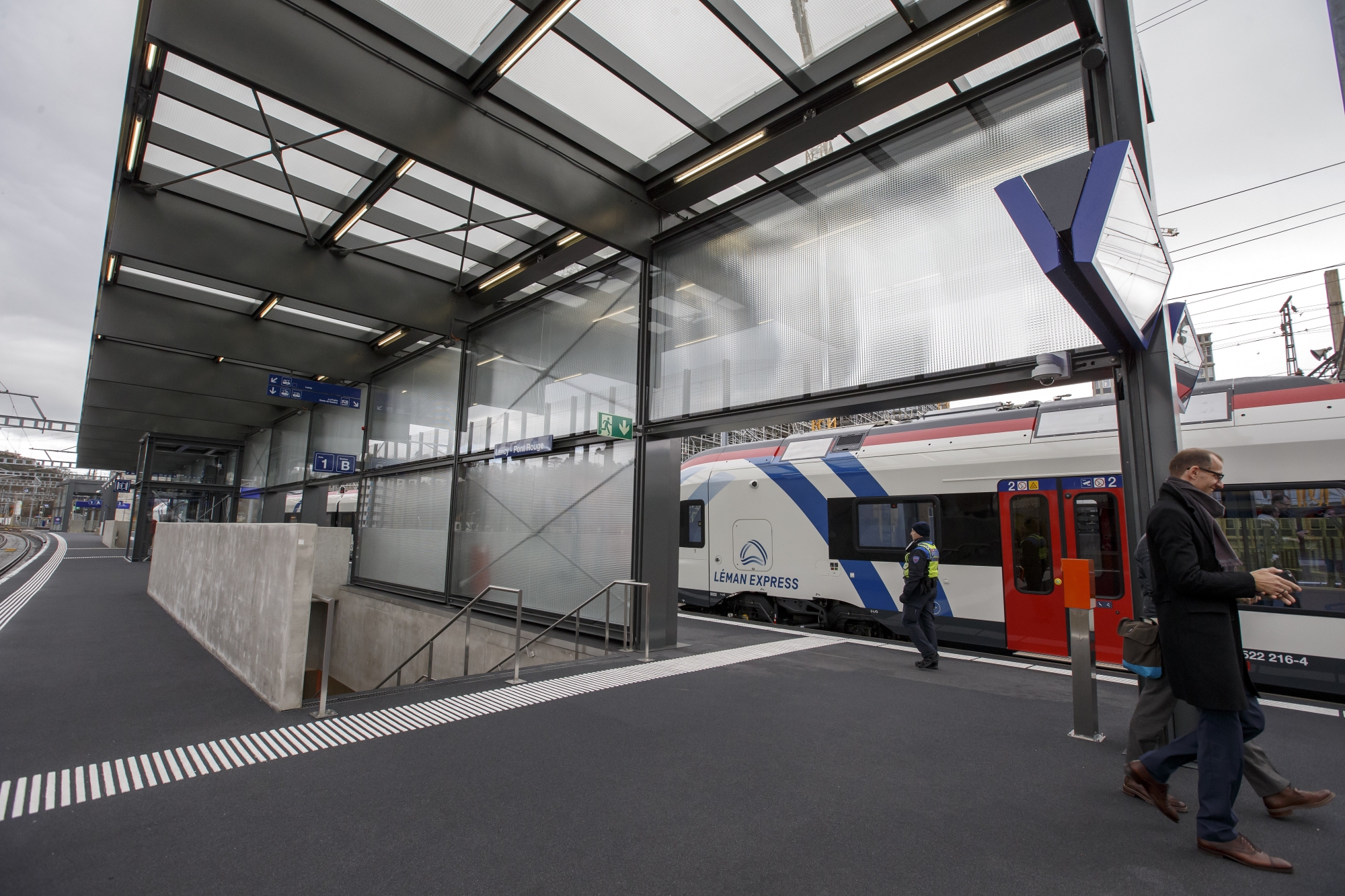 La nouvelle gare CEVA Lancy-Pont-Rouge, qui portera officiellement le nom de la commune.