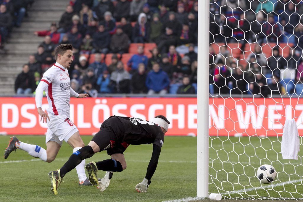 Le FC Bâle n'a réussi à prendre en défaut les Valaisans qu'une seule fois, à la 69e.