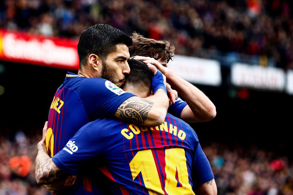 Luis Suarez a trouvé l'ouverture à la 14e minute, servi par Coutinho. 