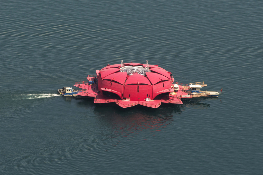 La scène flottante "Seerose" avait été inaugurée en 2015 par les responsables du tourisme de Suisse centrale à l'occasion d'un festival.