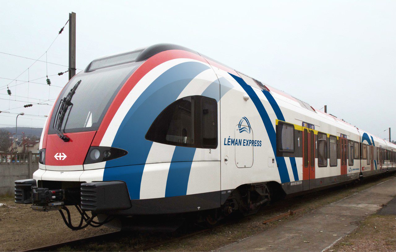 Une rame du Léman Express, qui circulera dès décembre jusqu'à Anemasse.