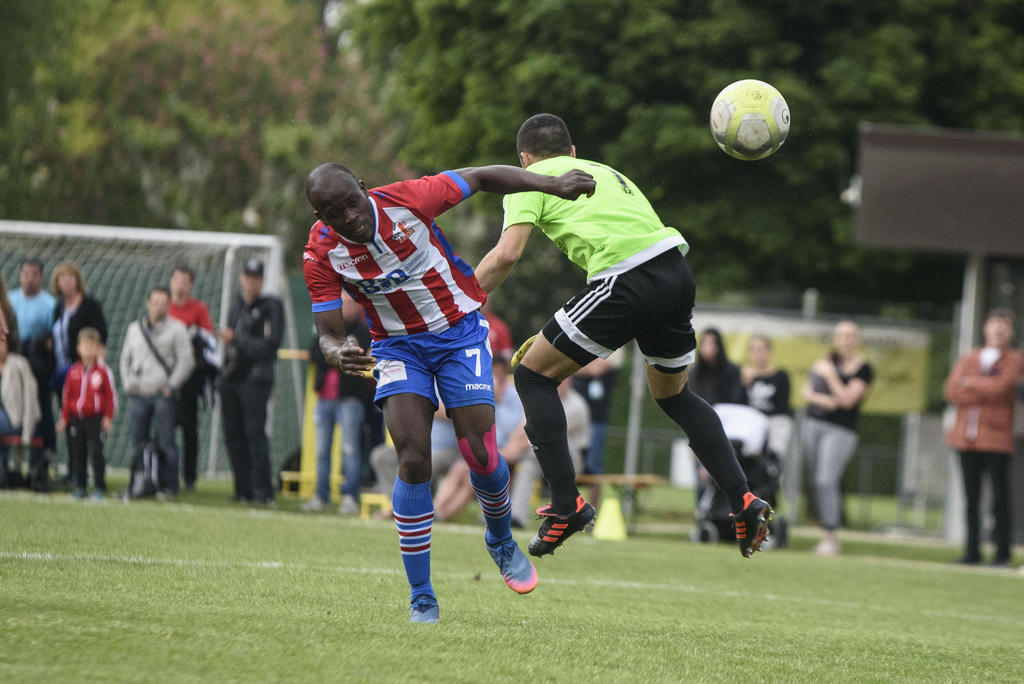 Ousmane Traore, auteur de l’égalisation morgienne à la 17e minute de jeu.