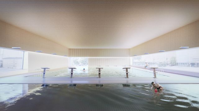 La piscine de Saint-Prex sera dotée de deux bassins, l'un de 25 mètres et l'un de 12,5 mètres.