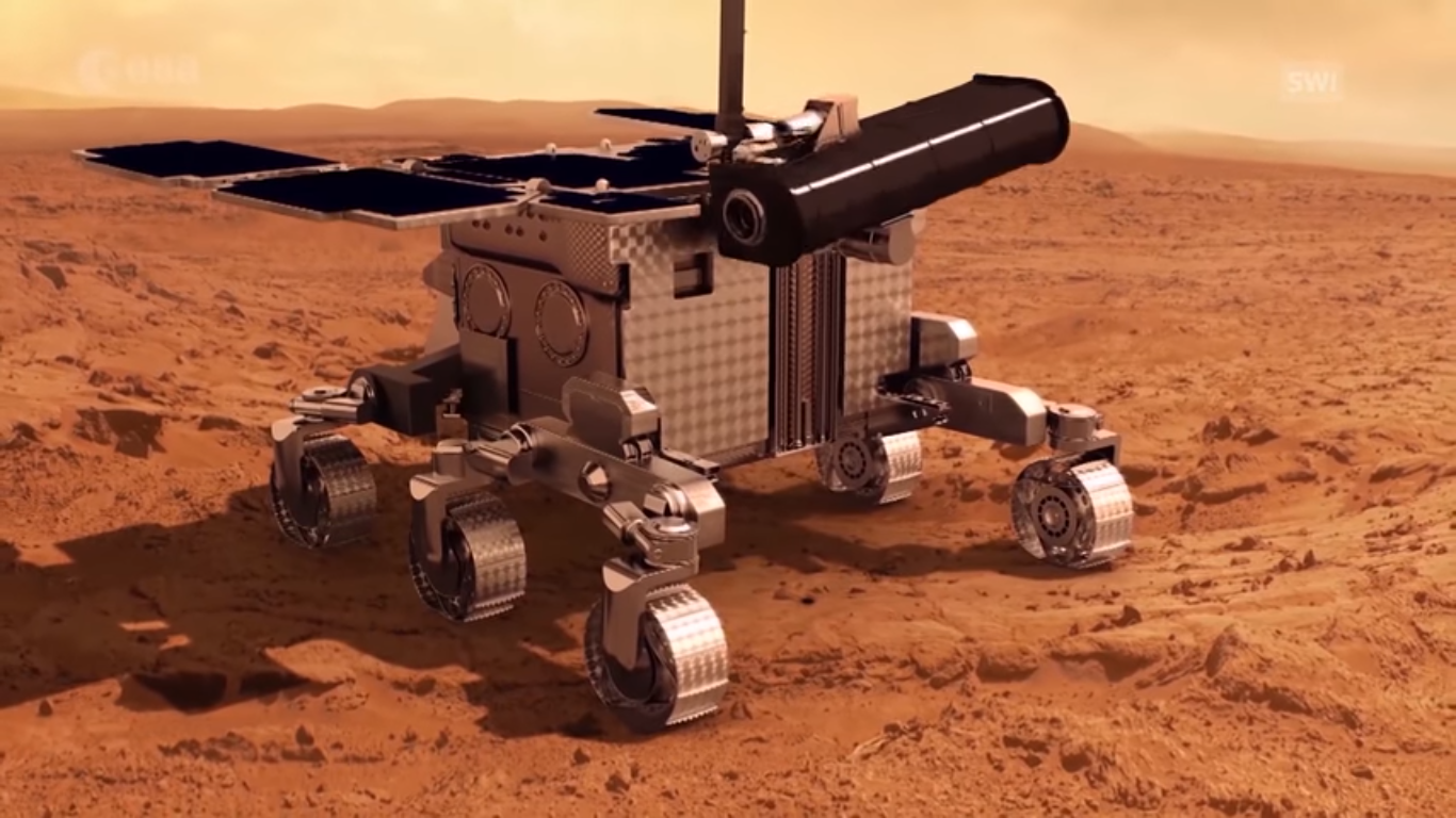 La caméra CaSSIS doit contribuer à la recherche de traces de vie sur Mars jusqu'en 2022 (illustration).