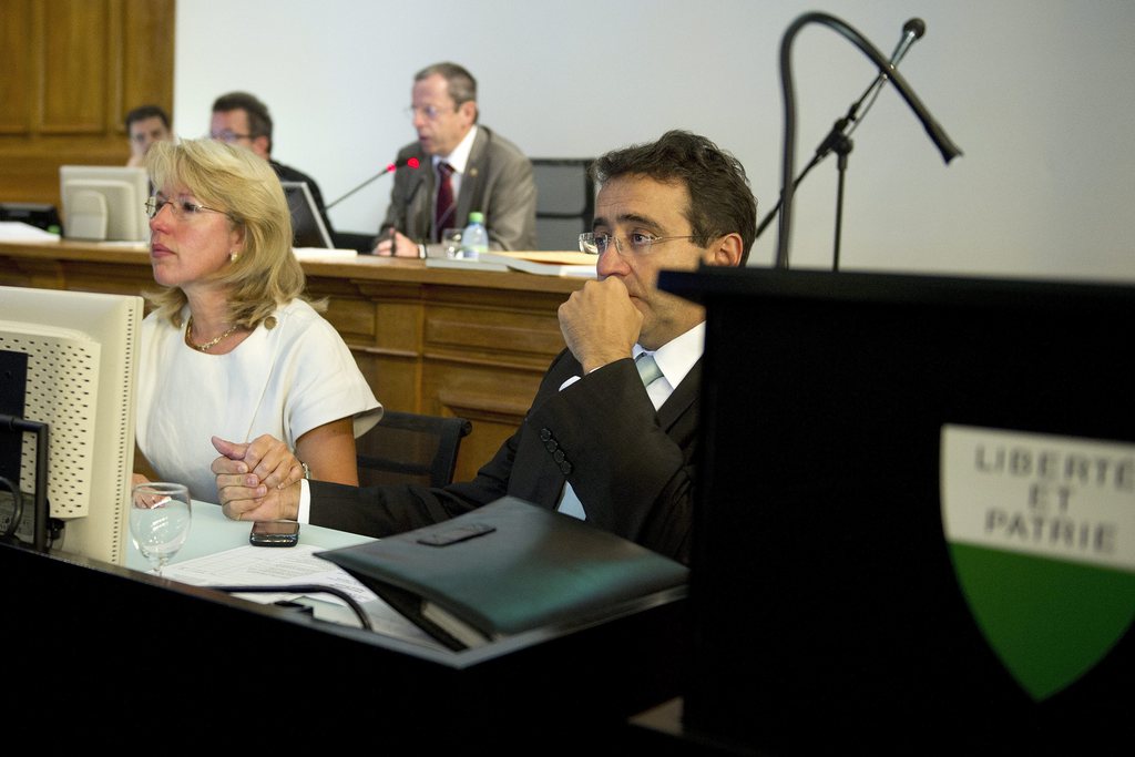 Les députés vaudois ont accepté d'entrer en matière pour le budget 2013. Les Verts ont cependant regretté "la timidité" des montants alloués aux enjeux environnementaux, reflet, selon eux, du "sceptiscisme" du conseiller d'Etat Pascal Broulis (à droite) en la matière.