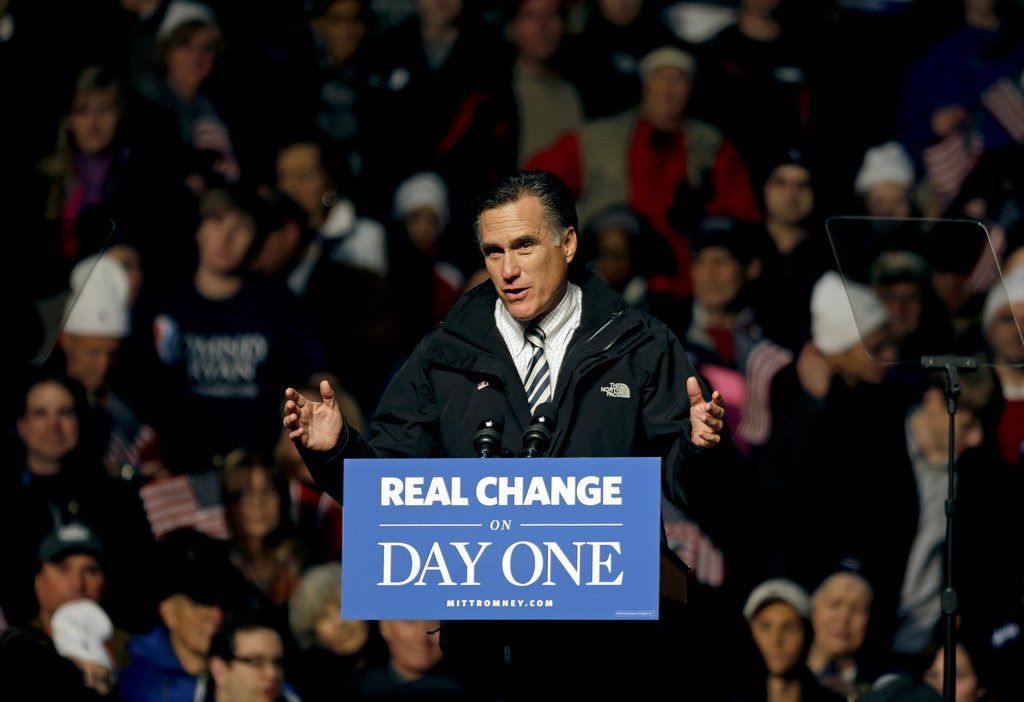 Mitt Romney était à Newport avant d'arriver en Pennsylvanie. 
