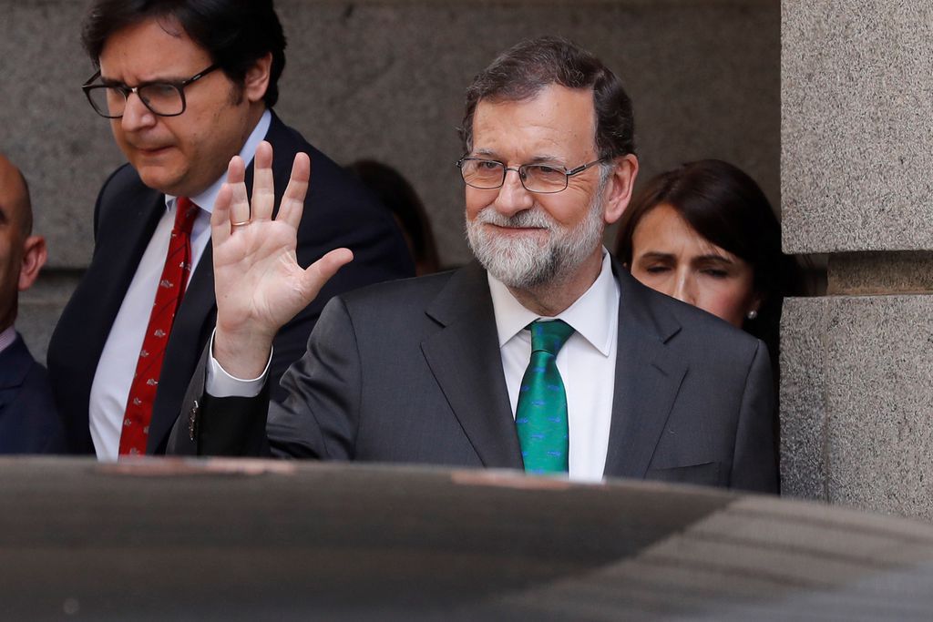 Mariano Rajoy a fait ses adieux à la droite espagnole en tenant un dernier discours à son parti: le Parti populaire.