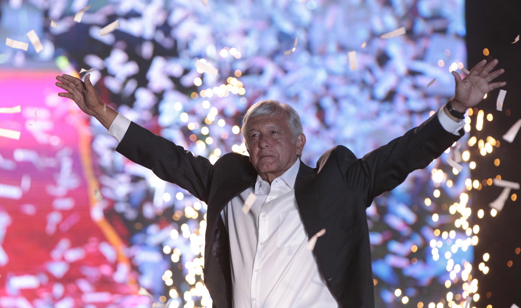 Andrés Manuel López a remporté dimanche la présidence pour la gauche mexicaine.  EPA/MARIO GUZMAN
