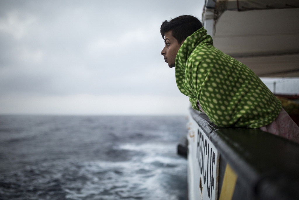 Le bateau de l'ONG espagnole Proactiva Open Arms est arrivé mercredi en Espagne, dans le port de Barcelone, après avoir été refusé par l'Italie.