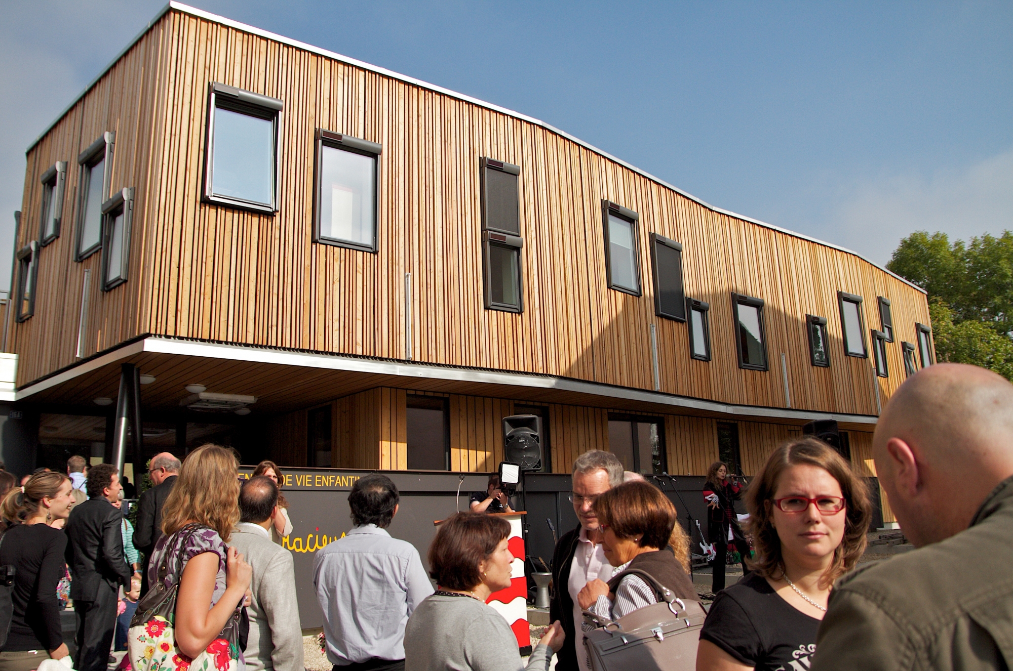 Le centre de vie enfantine à la Gracieuse, ici lors de son inauguration en 2011.