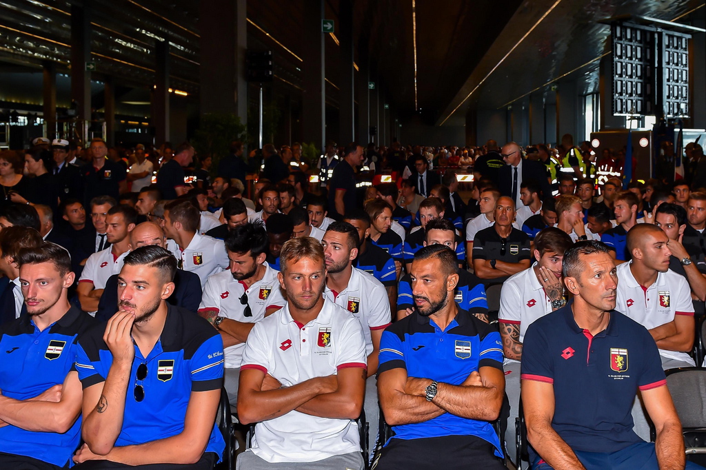 Les membres de l'équipe Genoa avaient participé à la cérémonie d'obsèques samedi dernier. 