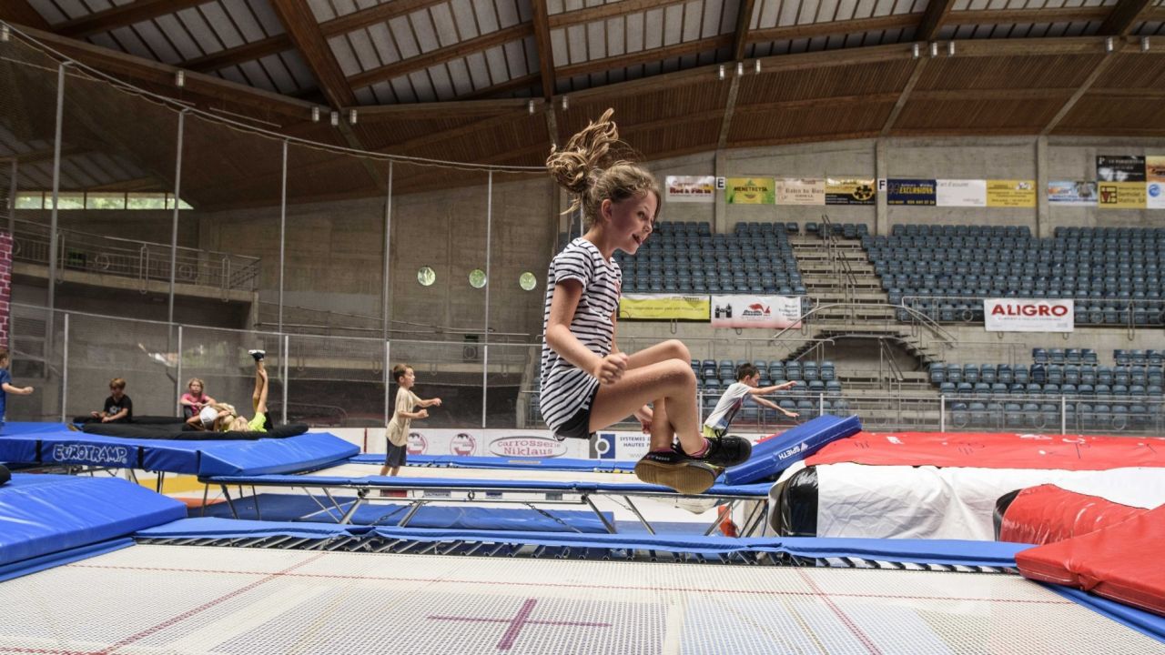 Les enfants, mais aussi les plus grands, ont pu participer à différents exercices et s'amuser sur les 4 trampolines géants.