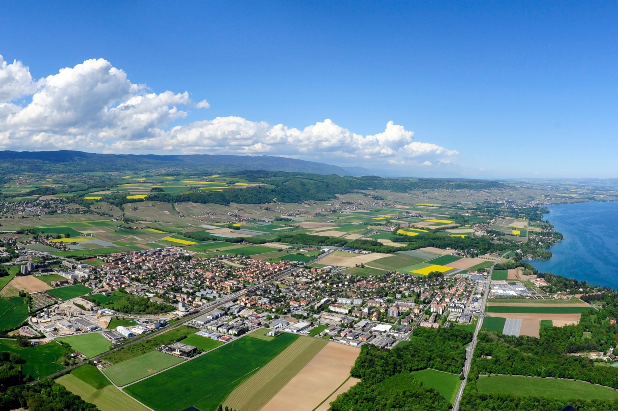 Une vue aérienne de Gland (photo d'illustration).