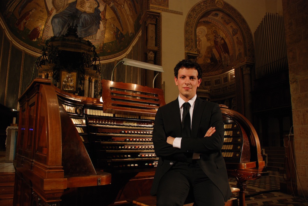 Tommaso Mazzoletti, titulaire de l’orgue de Gland depuis 2016 et initiateur de l'association Orgue en Jeux.