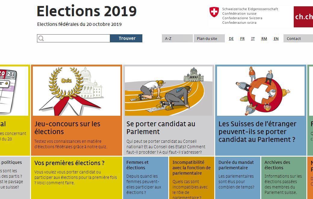 Le site contient des informations destinées aussi bien aux primo-électeurs qu'aux futurs candidats.