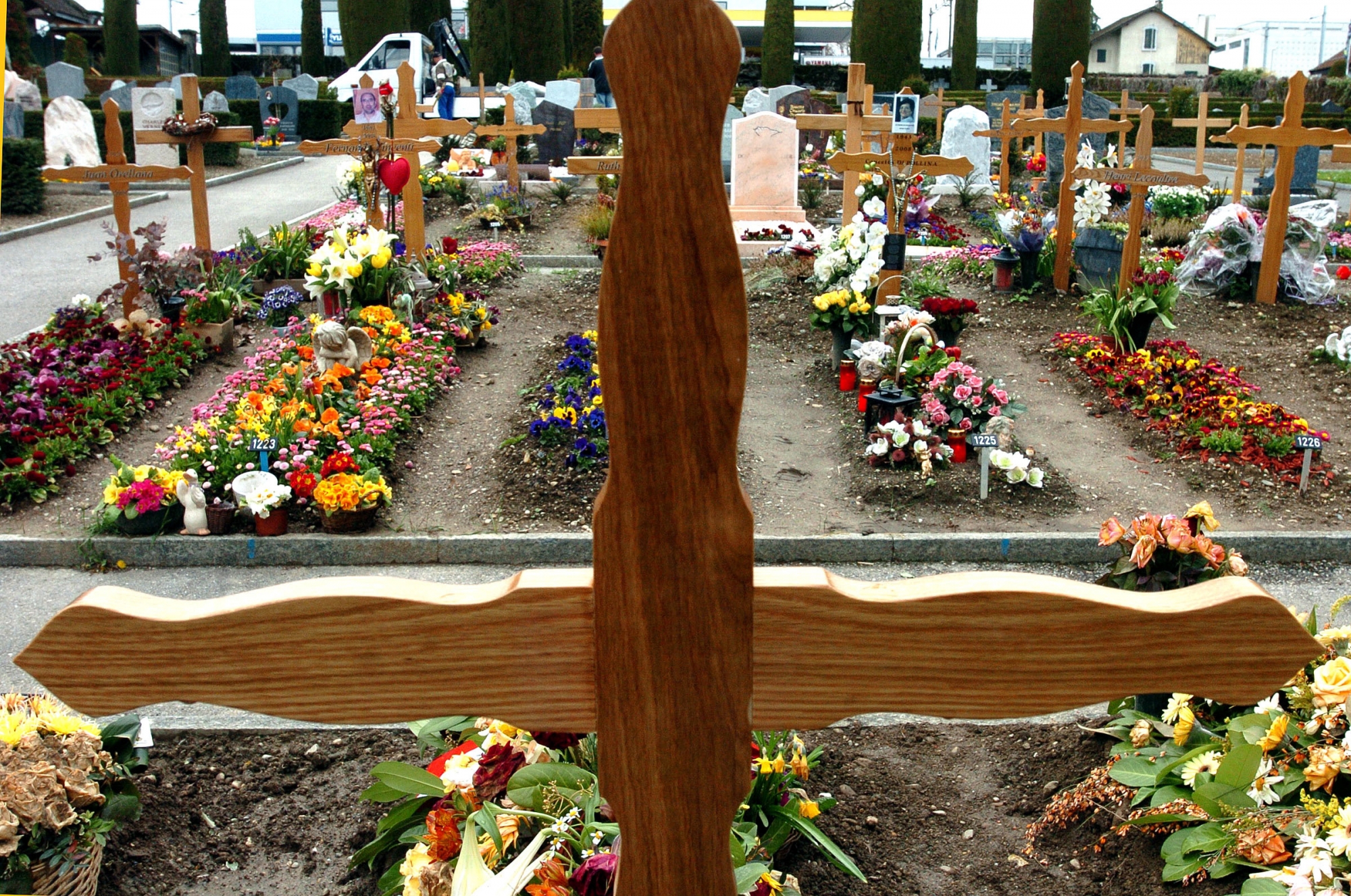 Les emplacements varient en fonction de ce que le cimetière peut proposer.