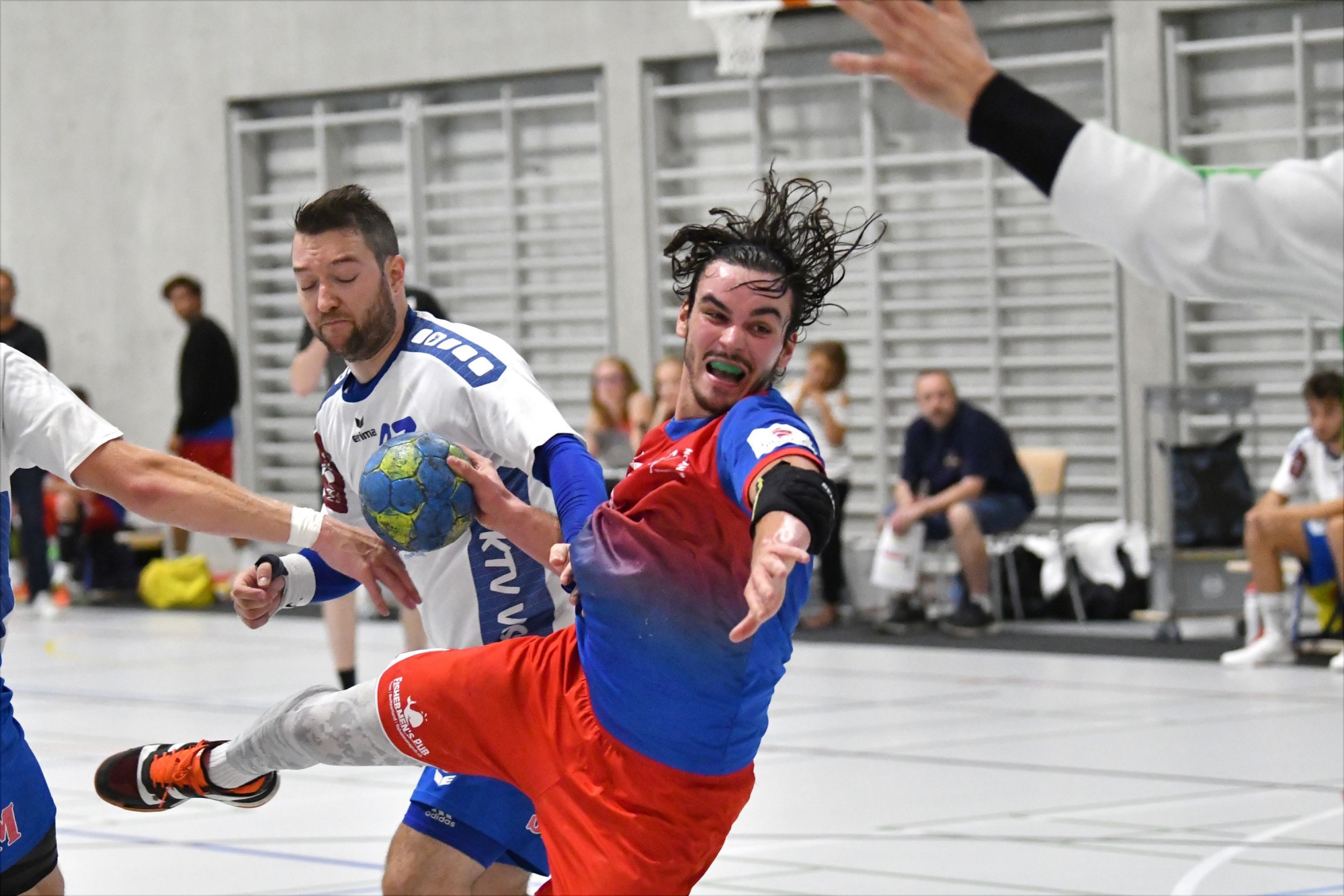 Auteur de dix buts sur onze tentatives, Michael Mercanton (ici face à Yverdon) a une nouvelle fois été un des éléments-clé de l'effectif nyonnais.