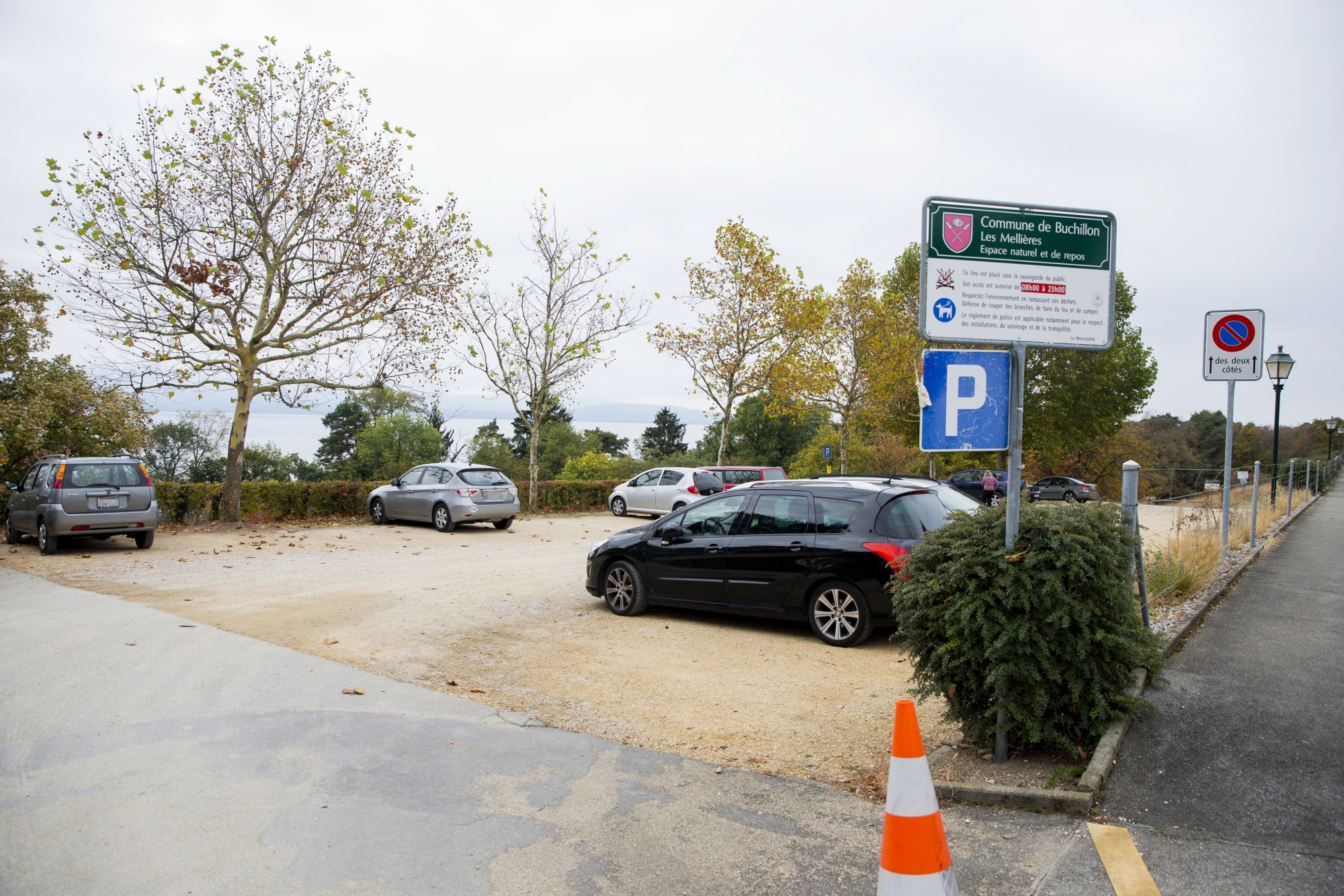 Buchillon revoit sa politique de stationnemen (ici le parking de la plage)