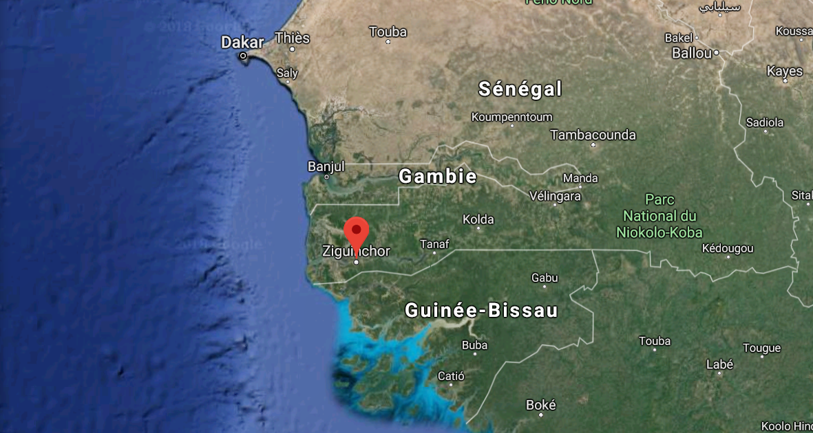 Le groupe se trouvait dans la ville de Ziguinchor, dans le sud du Sénégal.