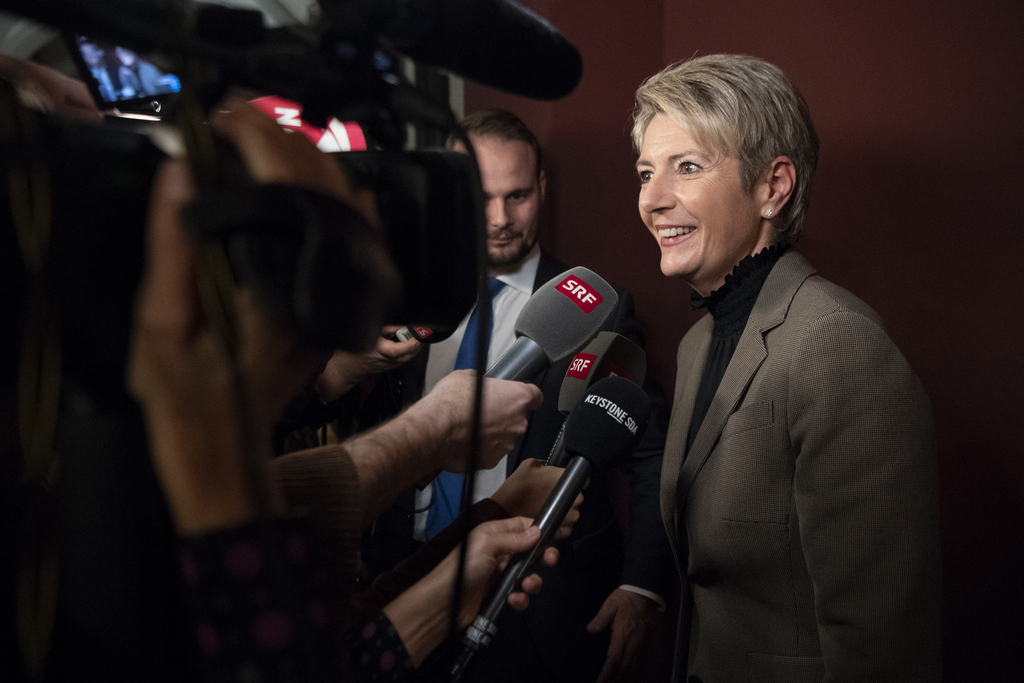 La PLR st-galloise Karin Keller-Sutter n'a elle guère à craindre des stratégies qui seront élaborées pendant la "nuit de longs couteaux".