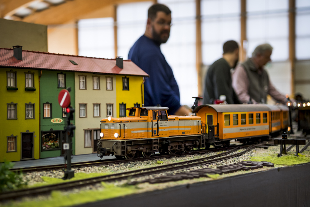 Attraction pour petits et grands, ce réseau de trains miniatures, où circulent 40 locomotives et 130 wagons, est présenté à la salle de la Tronchenaz.