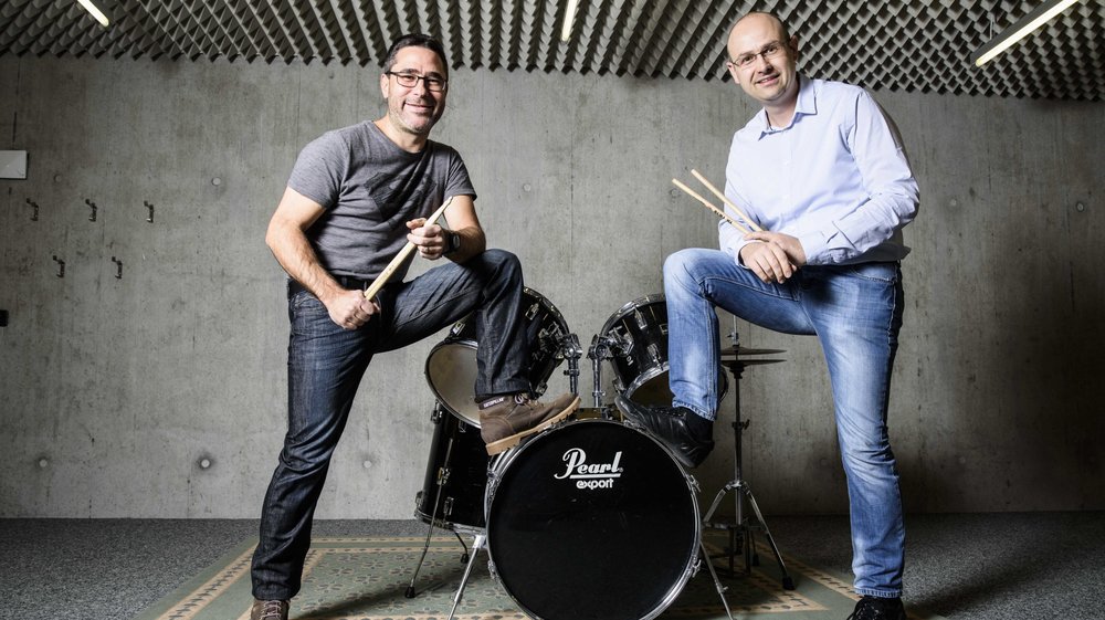 Florian Spirito et Fabrice Vernay, tous deux percussionnistes, sont les nouveaux directeurs de l'EMRE.