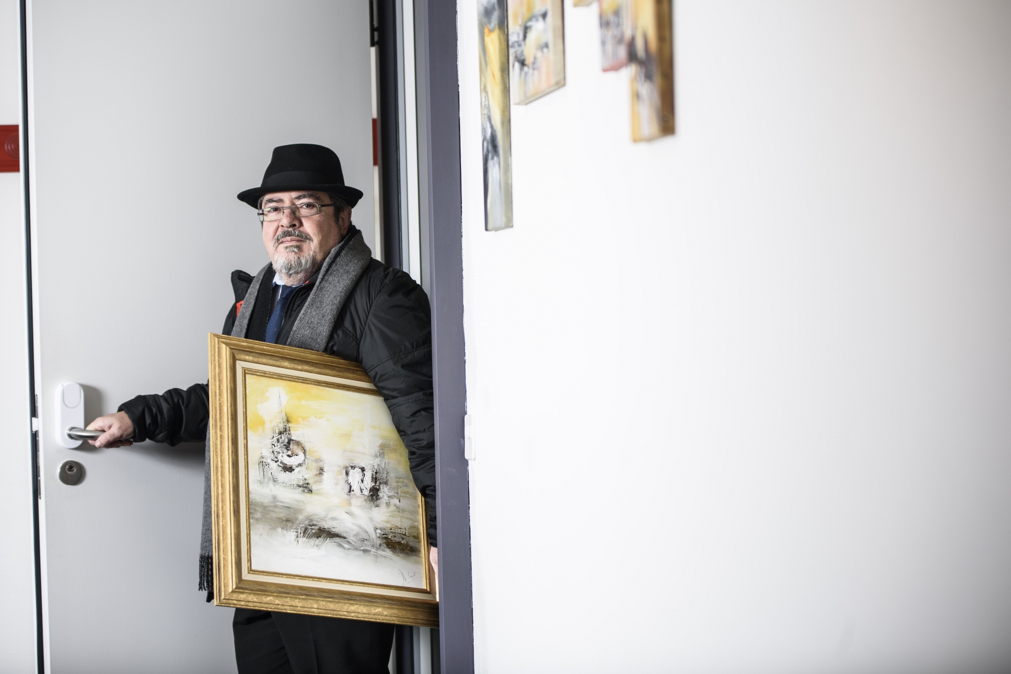 Joël Guy a enlevé ses tableaux pour faire place nette à son successeur.