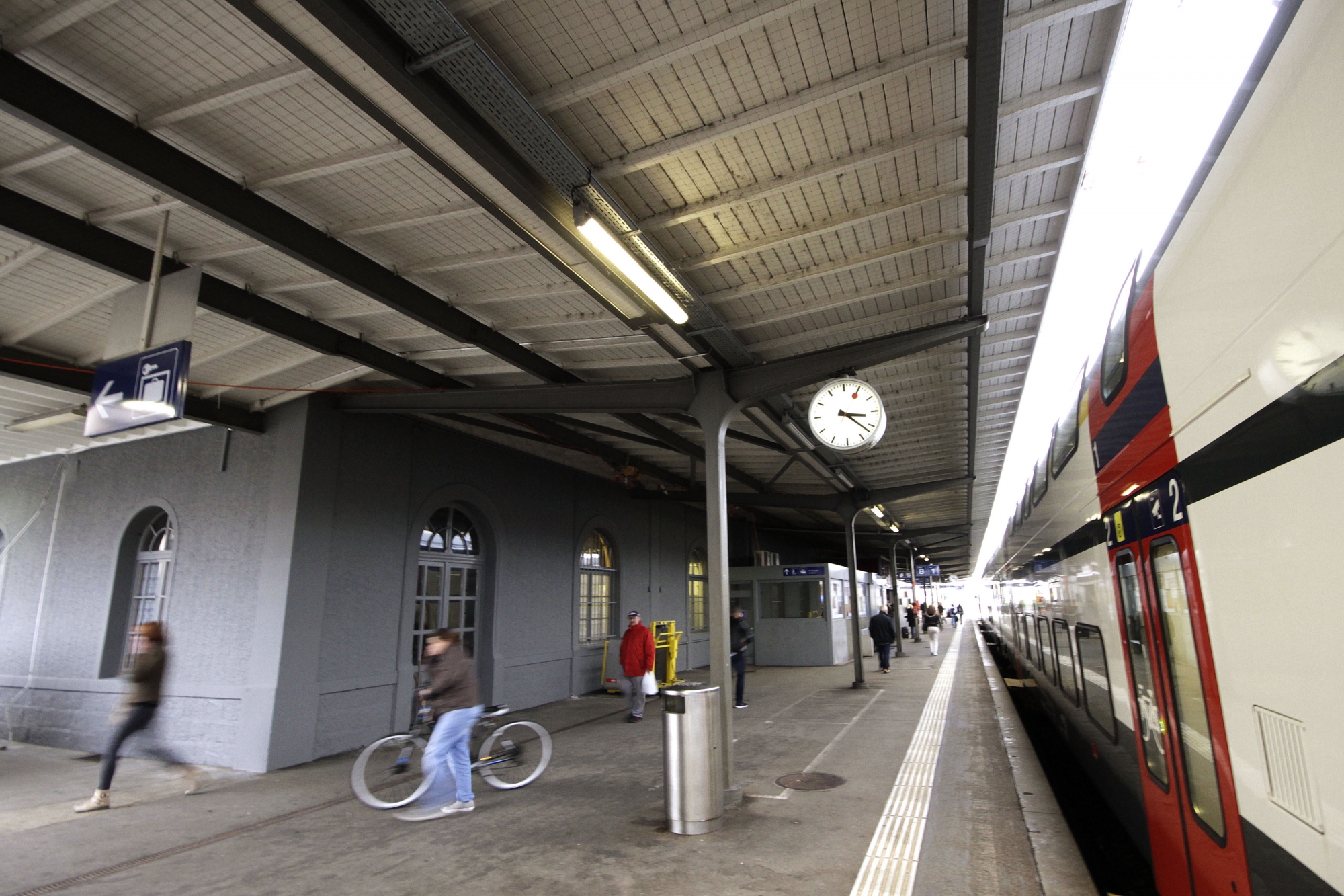 Un train en gare de Nyon (photo d'illustration).