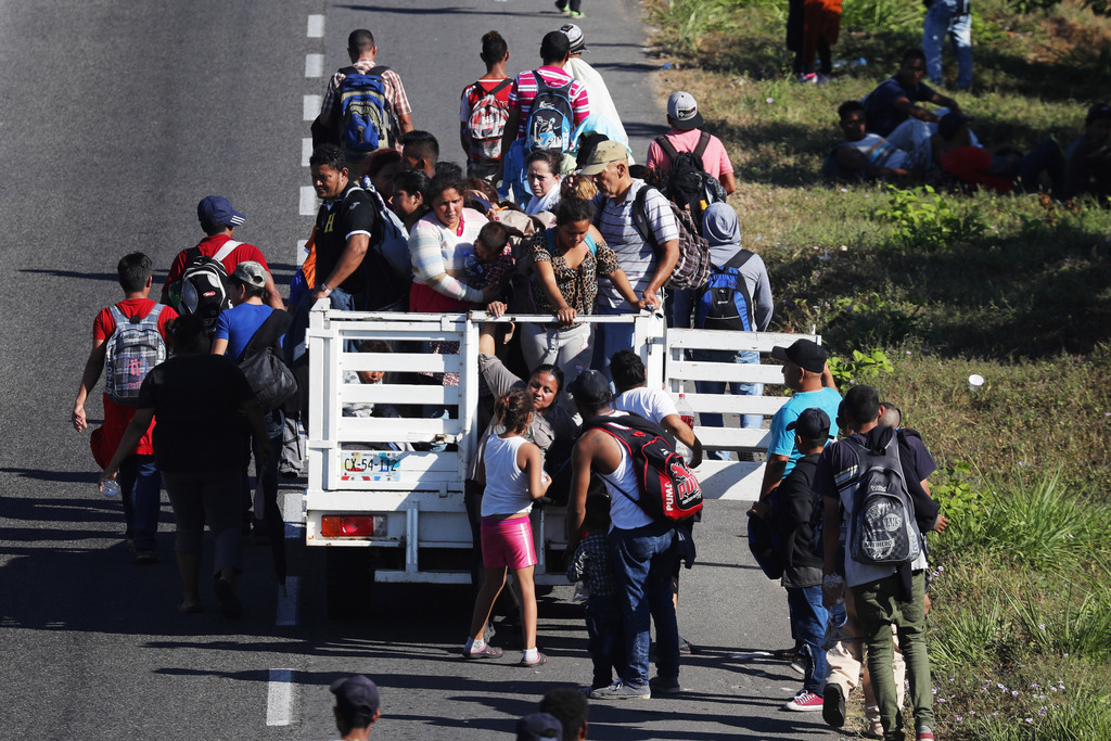 Ces migrants centraméricains, provenant en grande partie du Honduras, se dirigent vers les Etats-Unis.