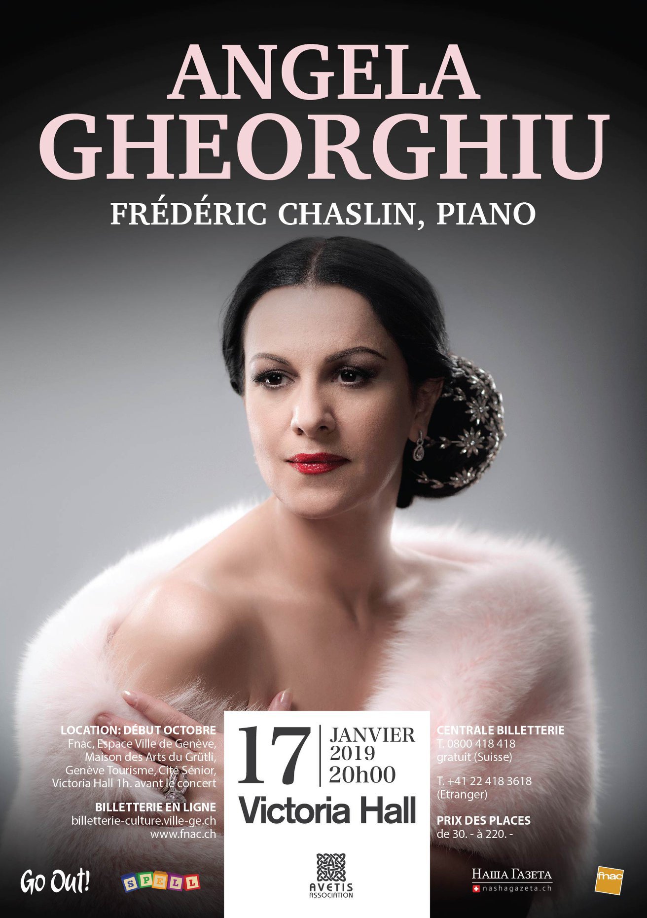 Retrouvez la soprano bulgare Angela Gheorghiu, en compagnie du pianiste Frédéric Chaslin pour un concert unique.