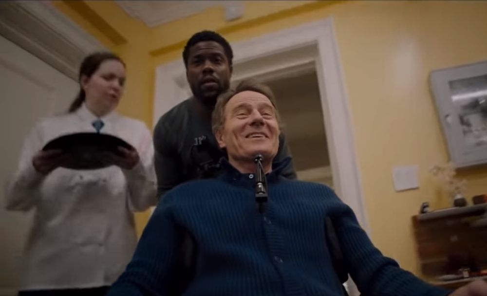 Le duo entre l'humoriste Kevin Hart (devant) et le comédien Bryan Cranston ne soulève pas le même enthousiasme que celui qu'avait formé Omar Sy et François Cluzet.