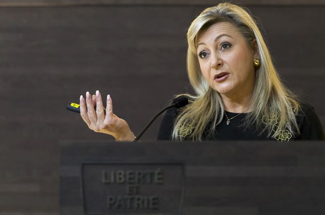 Nuria Gorrite a exposé la vision du canton.